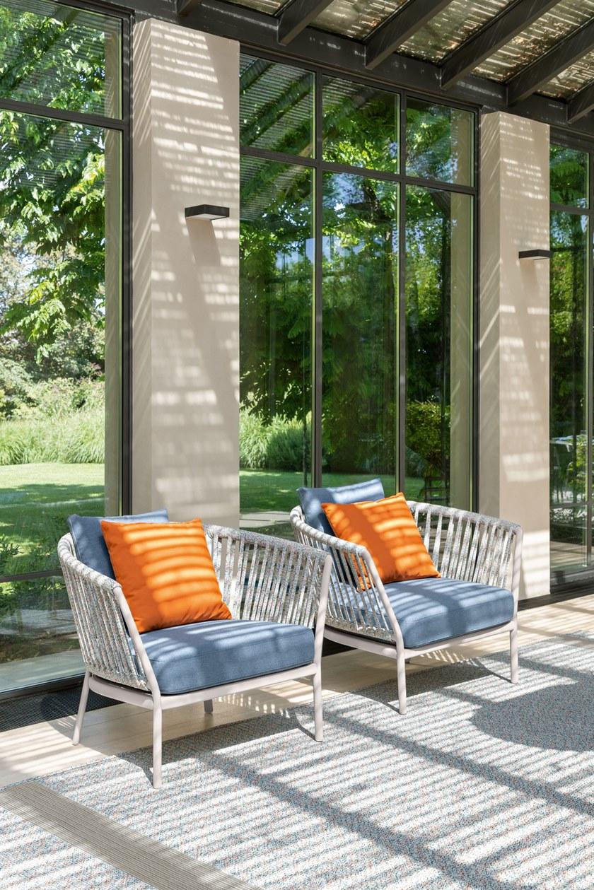 FAST Садовое кресло из алюминия и ткани с подлокотниками Ria 7611 - Вид №1