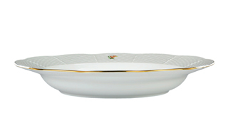 55846 Herend Тарелка суповая 24см "Китти" (фиолетовая) Фарфор  - Вид №1