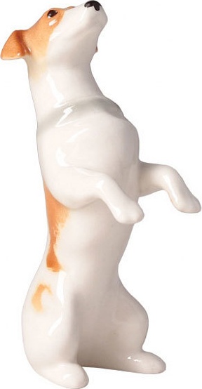 10579020 Императорский фарфоровый завод Скульптура "Джек-Рассел-Терьер 2 Микки" Фарфор твердый 