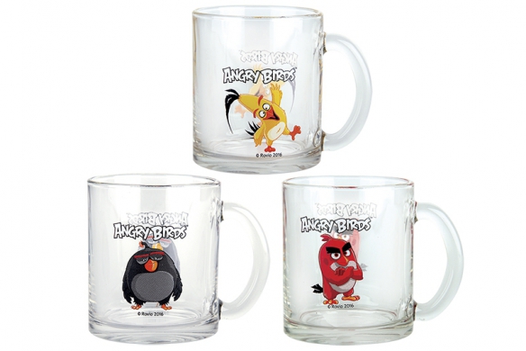 Кружка Angry Birds Movie Black 300 мл КОРАЛЛ ANGRY BIRDS MOVIE 029589 Прозрачный;чёрный  - Вид №1