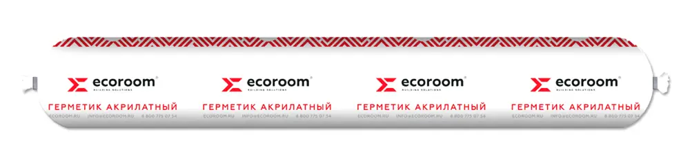 91007679 Герметик акриловый Ecoroom E-Герм-7134/Сер для межпанельных швов цвет серый 0.6 л STLM-0437547