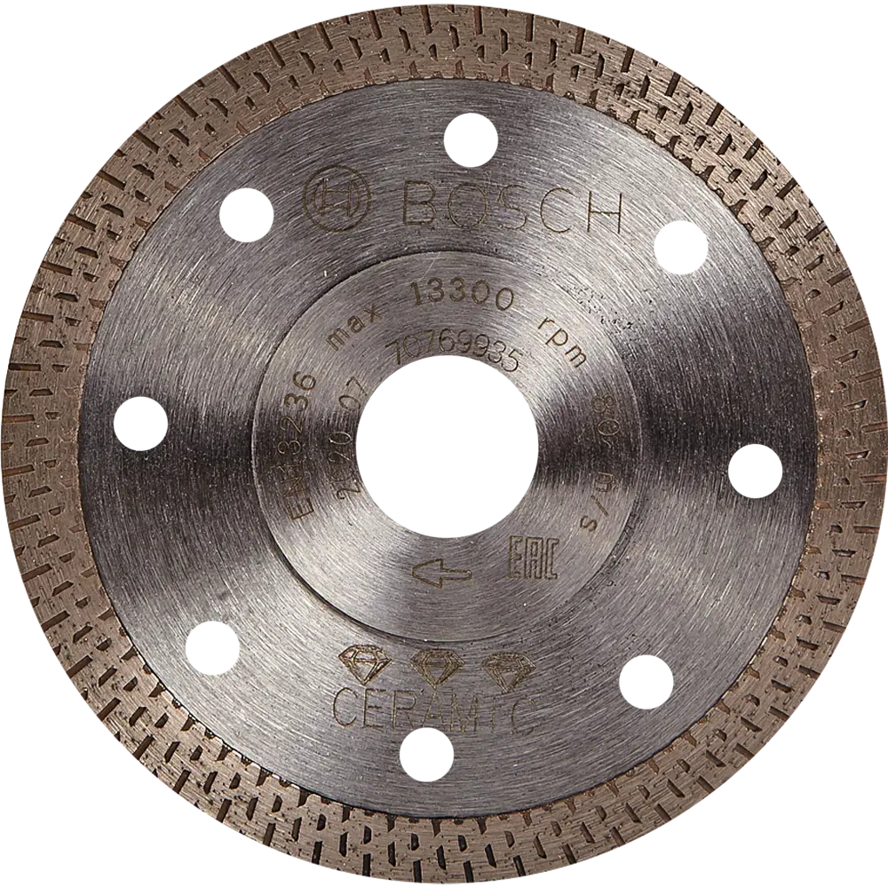 Диск алмазный по керамике Bosch Best for Hard Ceramic 2608615076 турбо 115x22.2x1.4 мм BOSCH PROFESSIONAL STLM-2159965 - Вид №1