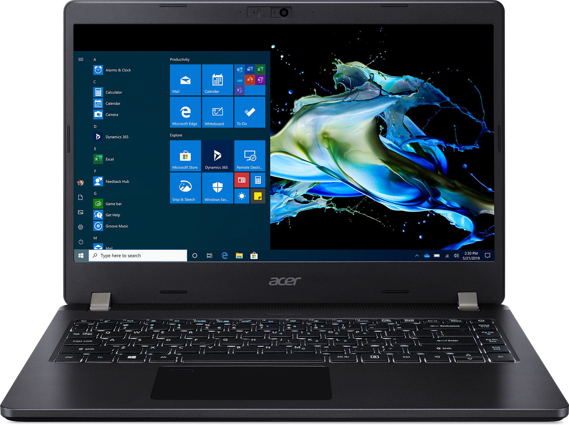 NX.VMKER.009 travelmate p2 tmp214-52-34ud 14"(1920x1080 (матовый))/intel core i3 10110u(2.1ghz)/8192mb/128ssdgb/nodvd/int:uma/cam/bt/wifi/+/war 3y/1.6kg/black/w10pro Acer Santreyd 