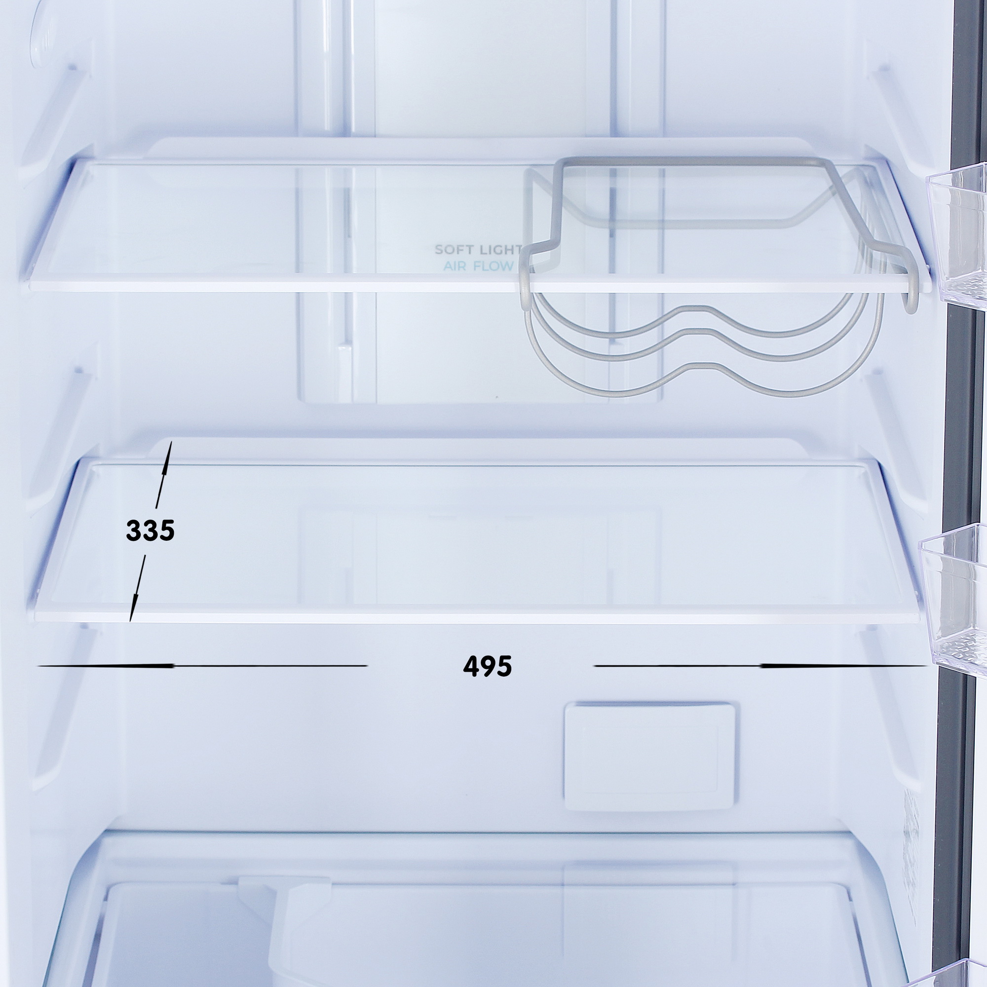 9055877 Холодильник с морозильником   Бирюса W960NF серый STDN-0115070 - Вид №8