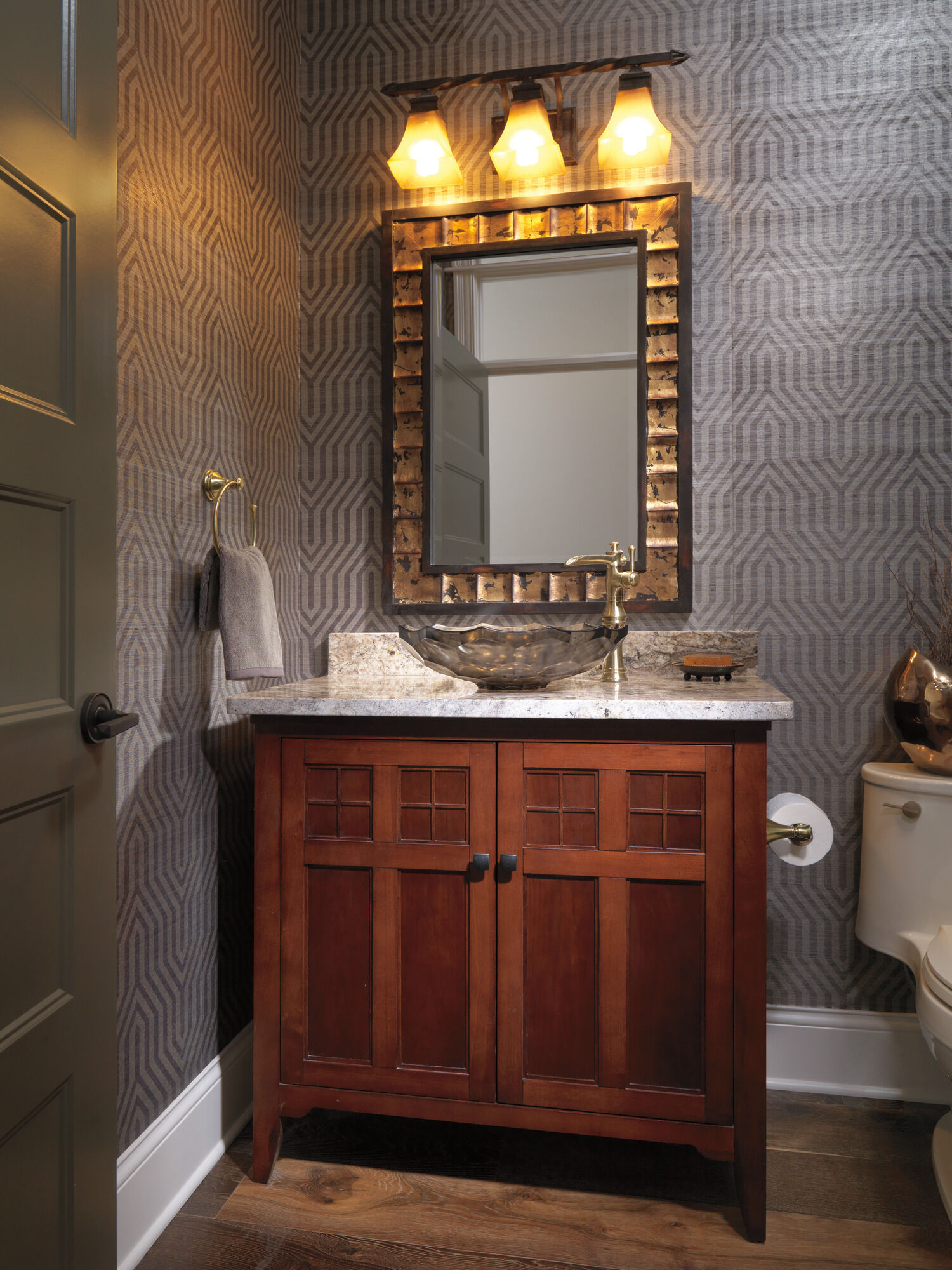 79750-CZ Держатель ткани Delta Faucet Cassidy Шампанское бронза  - Вид №2