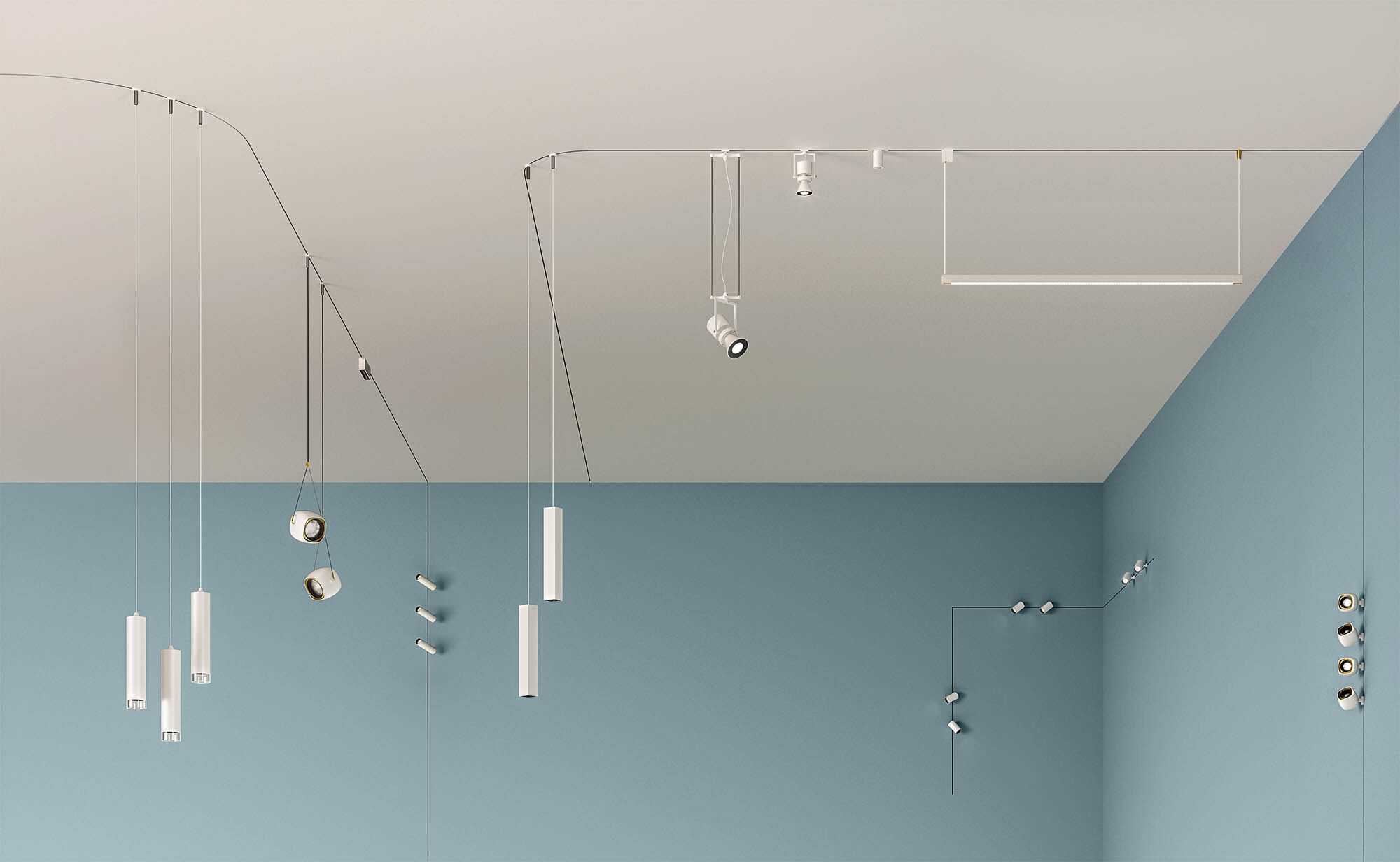 Светодиодное трековое освещение с диммером iGuzzini Filorail ARCH-00002725 - Вид №3