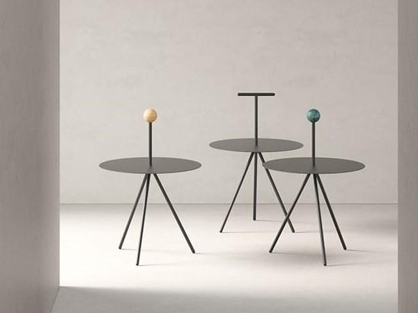 Viccarbe Круглый журнальный столик из стали с порошковым покрытием sun-id-1502121 - Вид №4