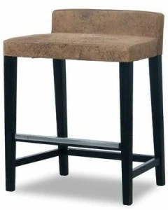 BAXTER Низкий стул из кожи Oslo