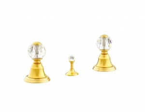 037122.000.50 Биде с тремя отверстиями и кристаллами сваровски Яркий хром