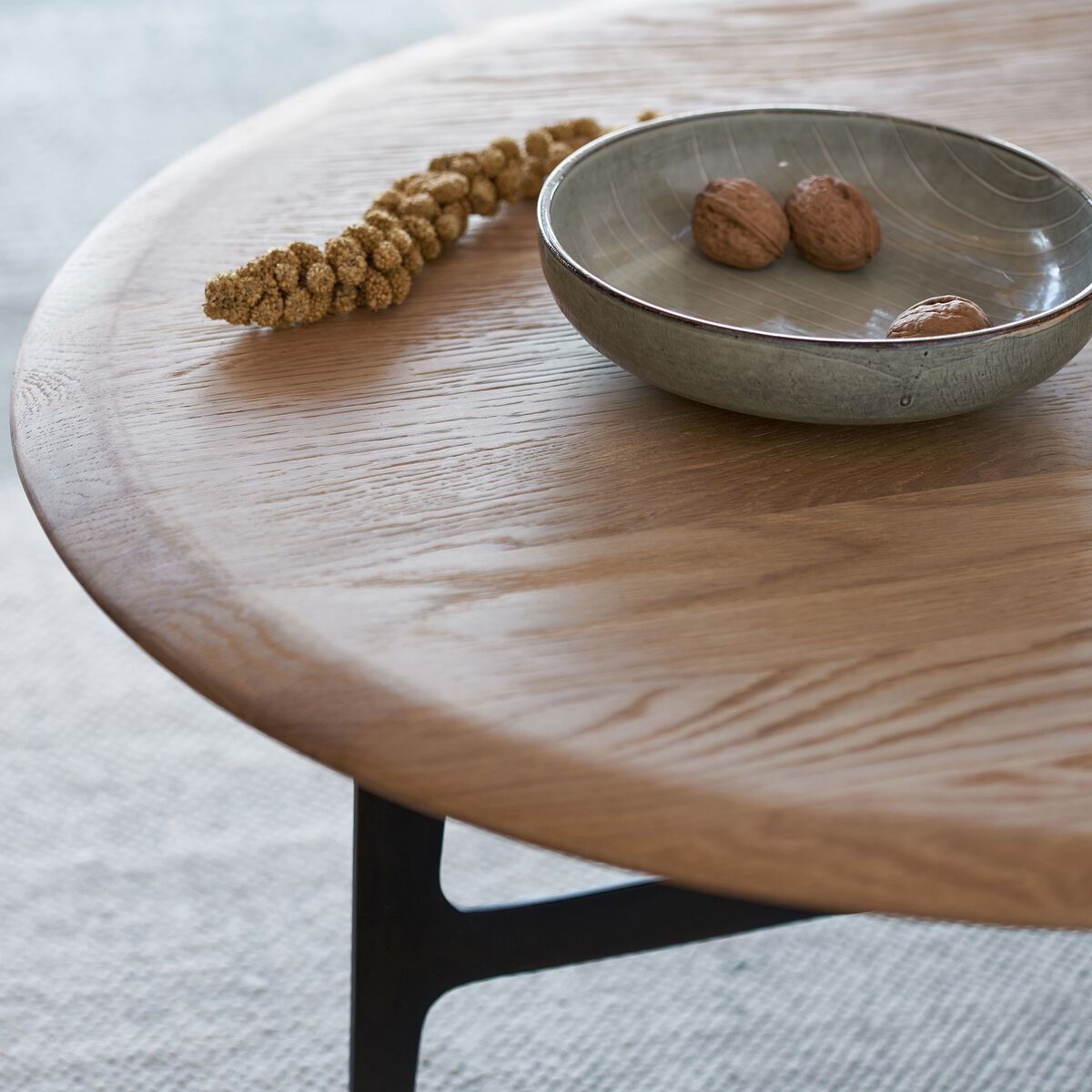 Низкий круглый журнальный столик из дуба AMPM Addison ARCH-00150526 - Вид №8
