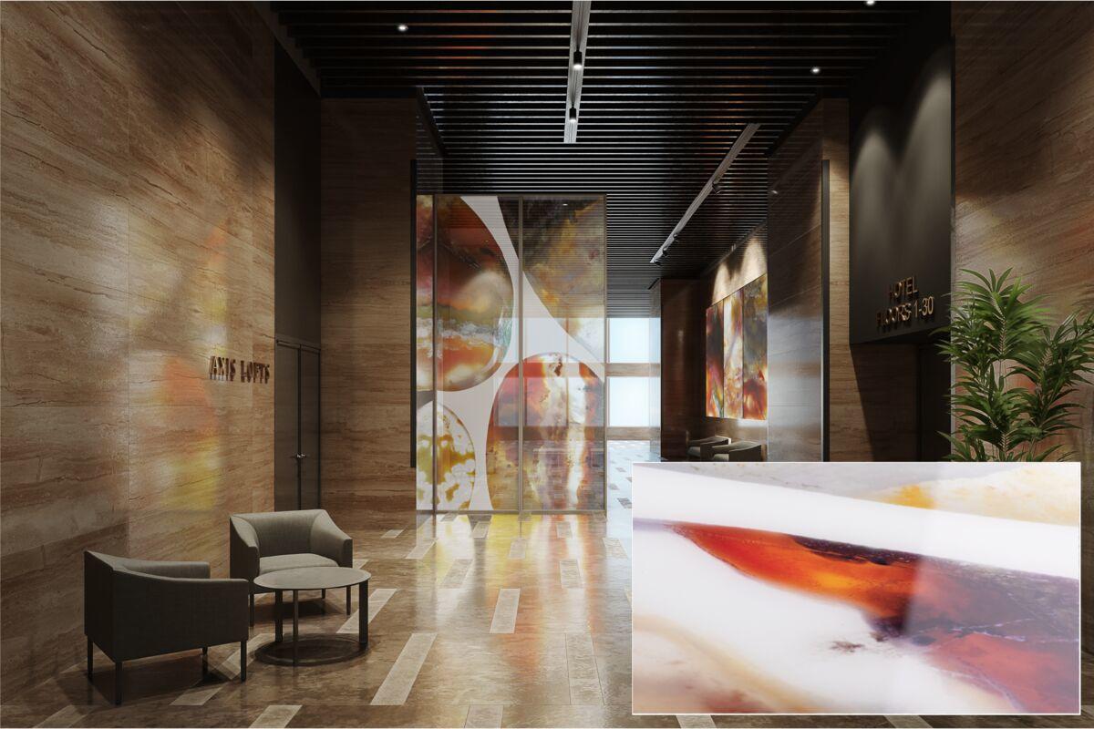 FSRT376 Зум-стекло Vivispectra с прослойкой в ​​оттенках серого гвоздики Forms-surfaces  - Вид №6