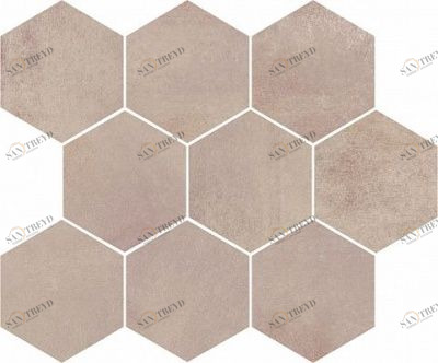 Вставка Arlequini мозаика, светло-бежевый, 28x33,7 MEI OARLWII301