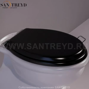 LA002D01NEROCR Крышка сиденье для унитаза Simas Lante