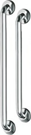 BR0300C Прямой поручень 387 мм, глянцевая отделка mediclinics