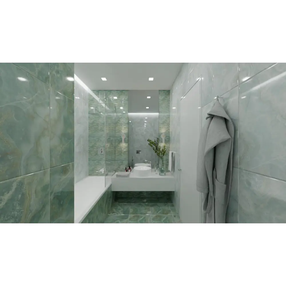 Декор настенный Aquamarine Dec 30x60 см 1.62 м² цвет зеленый Santreyd STLM-2173212 - Вид №4