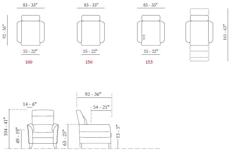 Max Divani Кожаное кресло-реклайнер с подлокотниками sun-id-1459928 - Вид №6