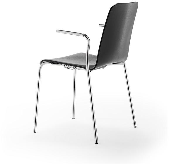 rosconi Стул штабелируемый из фанерованной древесины с подлокотниками Aticon sun-id-1371757 - Вид №1