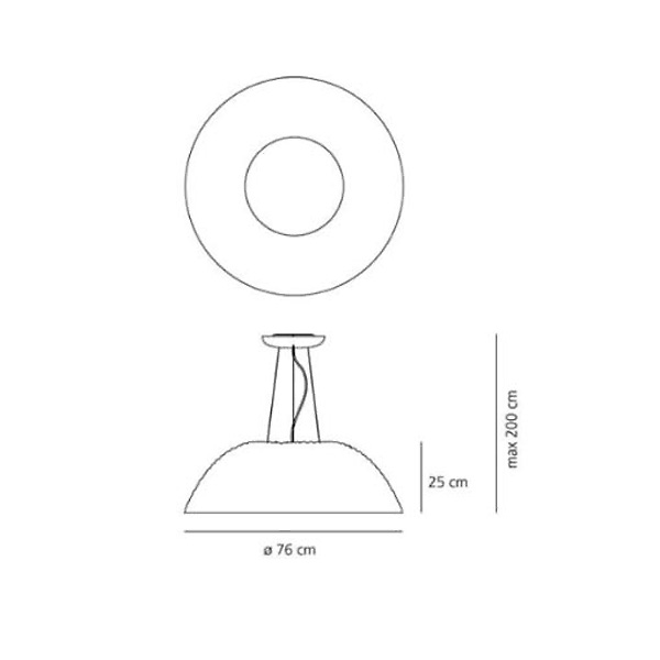 Подвесной светильник 1503010A от Artemide ARTEMIDE ДИЗАЙНЕРСКИЕ 243315 Белый  - Вид №1