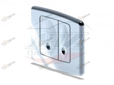 Клавиша смыва АниПласт  для cистемы инсталяции WР1110 глянец. хром АНИ пласт 101920