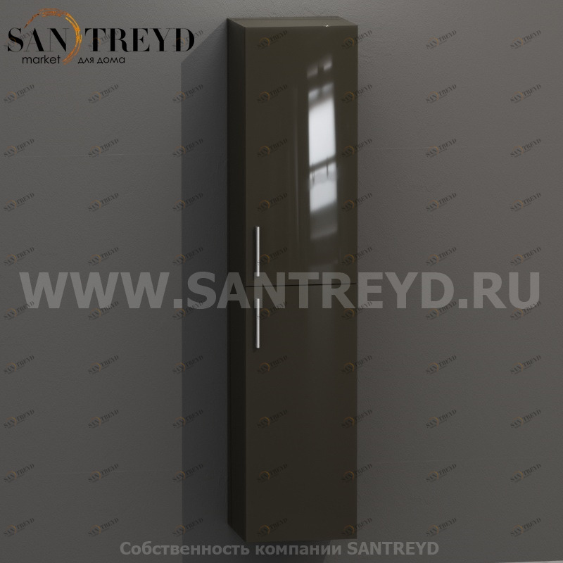 MDC164 Высокий шкаф с двумя створками 160 см коричневый Globo 4ALL Италия Ceramica Globo