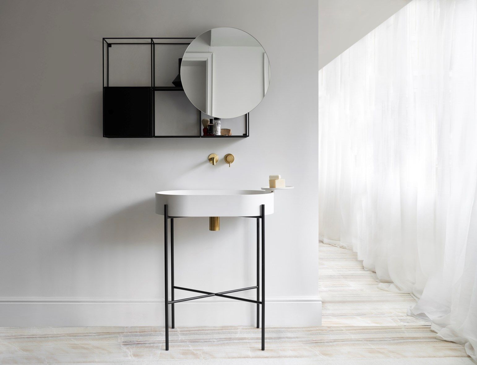 Консольный умывальник Livingtec® Ex.T стенд ARCH-00036685 - Вид №5