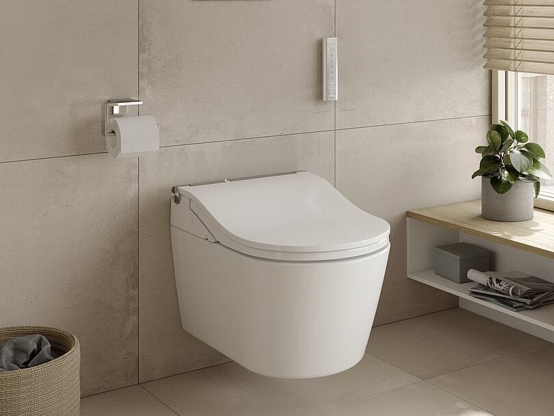 Керамический подвесной туалет биде с ручным душем TOTO Washlet® ARCH-00038309