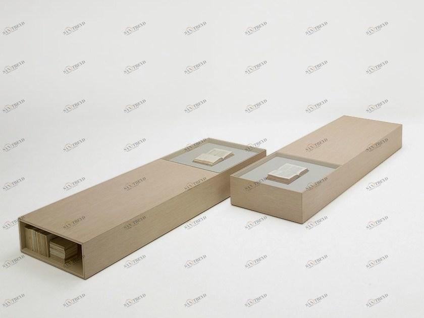 Paola Lenti Низкий деревянный журнальный столик с журнальной полкой Edel sun-id-1447031