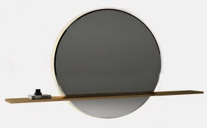 MORADA Металлическое зеркало с полкой для входа Rondito Rondito mirco