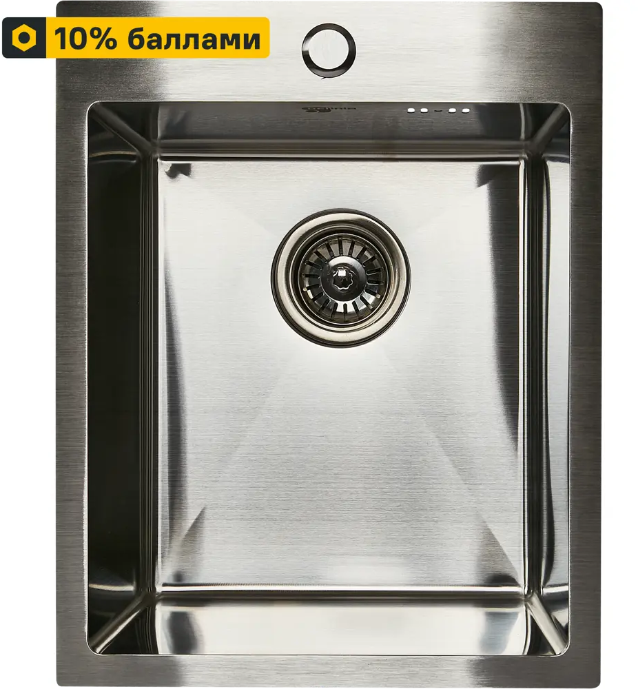 Кухонная мойка DELINIA M1SI 40×50 см - стильная врезная модель из нержавеющей стали 89337703