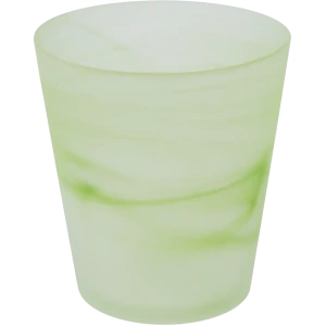 Кашпо для орхидей ø14 h15 см v1 л стекло белый/зелёный