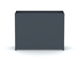 Прямоугольная металлическая плантатор