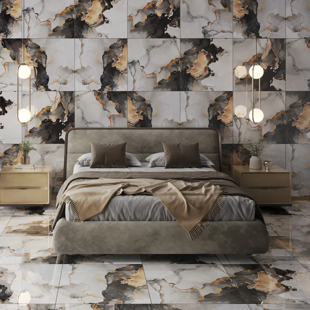 Concor Golden Sky — керамогранит золотой мрамор 60×60 см 89386038 STLM-1323819