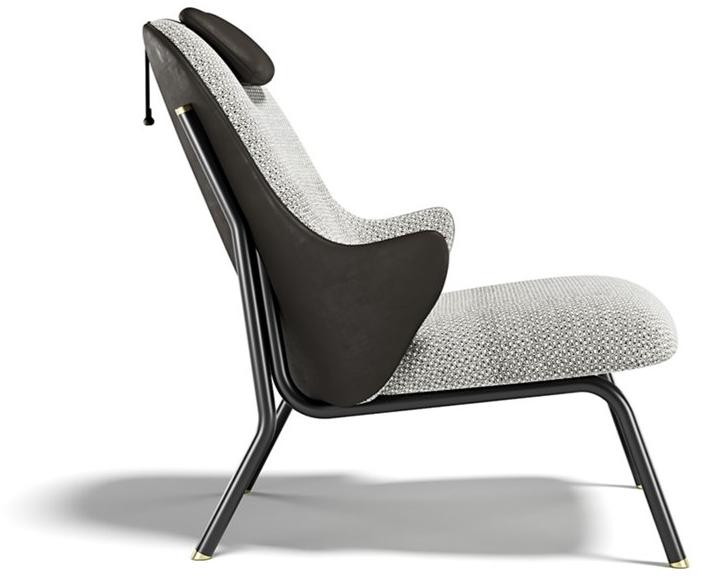 Capital Collection Кресло с обивкой из ткани с подголовником Diva sun-id-1383688 - Вид №1