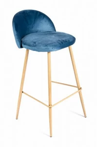 Барный стул с металлическими ножками синий Vivian BRADEX HOME  00-3974008 Синий