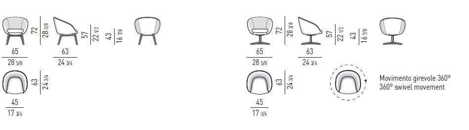 Креслице Minotti Рассел ARCH-00091621 - Вид №3