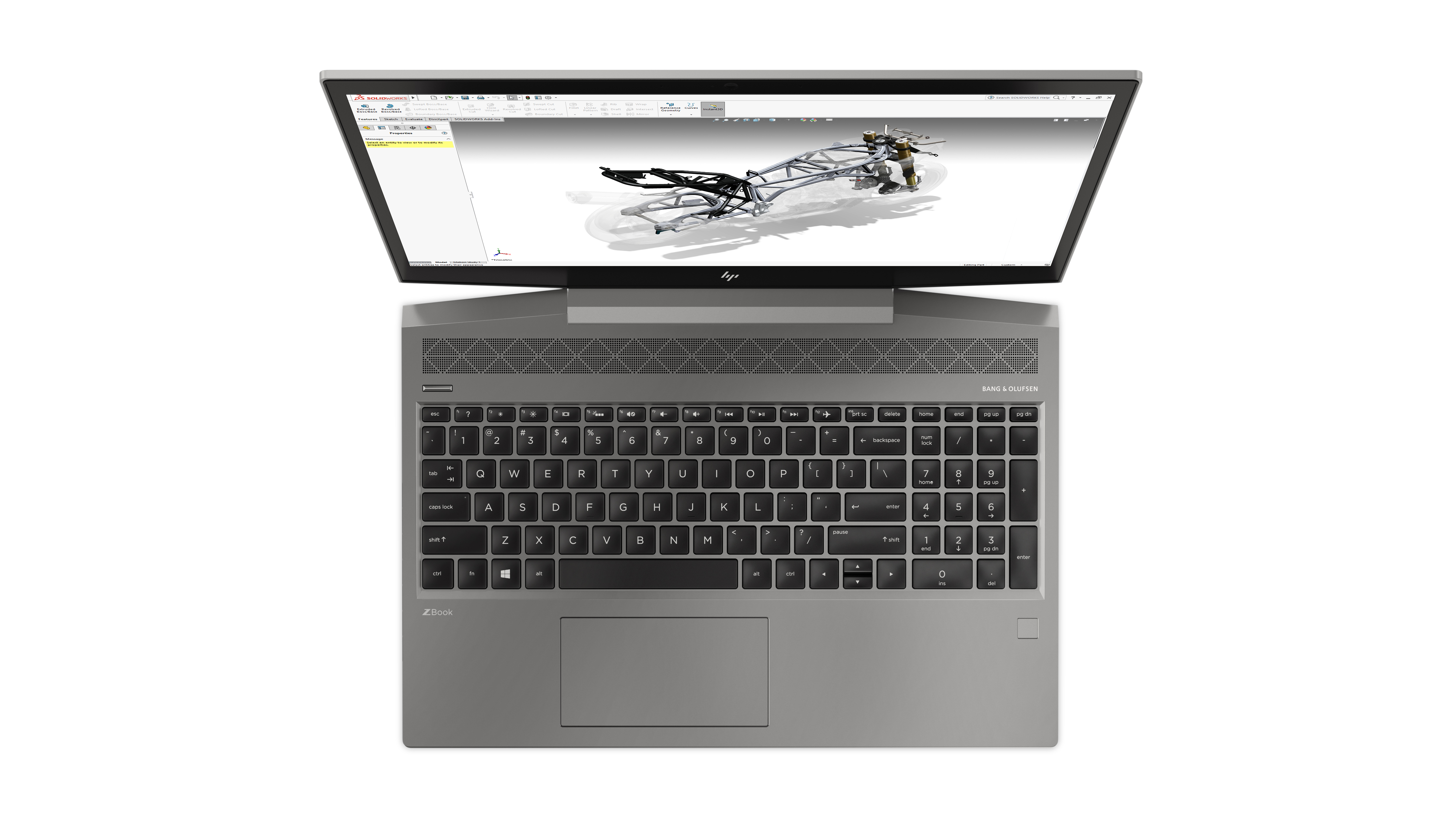 2ZC56EA#ACB zbook 15v g5 15.6"(1920x1080)/intel core i7 8750h(2.2ghz)/16384mb/256ssdgb/nodvd/ext:nvidia quadro p600/70whr/war 1y/2.16kg/silver/w10pro HP Santreyd  - Вид №2
