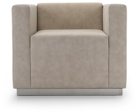 Domingo Salotti Мягкое кожаное кресло с подлокотниками Quincy sun-id-1400530 - Вид №1