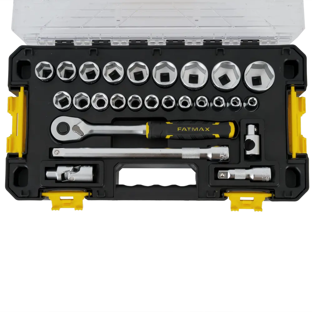 Набор торцевых головок с ключом Stanley Fatmax FMMT98103-1 1/2 дюйма, 26 шт STLM-2158855 - Вид №1