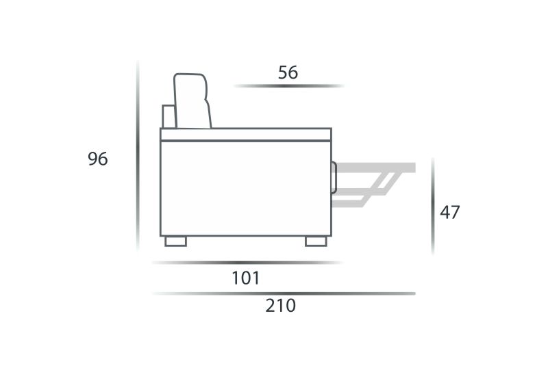 Диваны Divano 2 Posti Spaziorelaxitalia  Adam Adam Divano 2 Posti - Вид №4