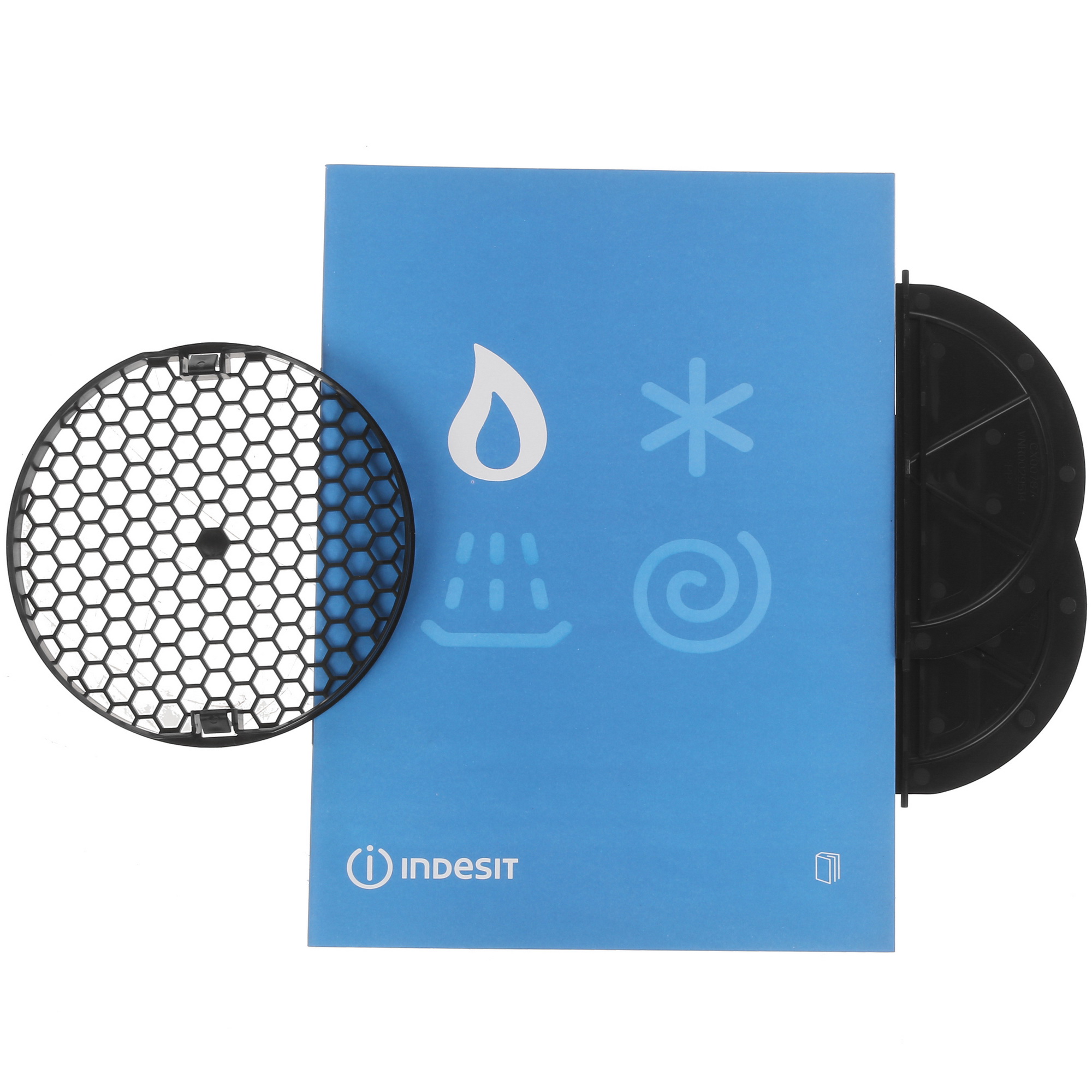 8128182 Вытяжка наклонная Indesit IHVP 6.4 LL K черный/серебристый STDN-0139357 - Вид №10