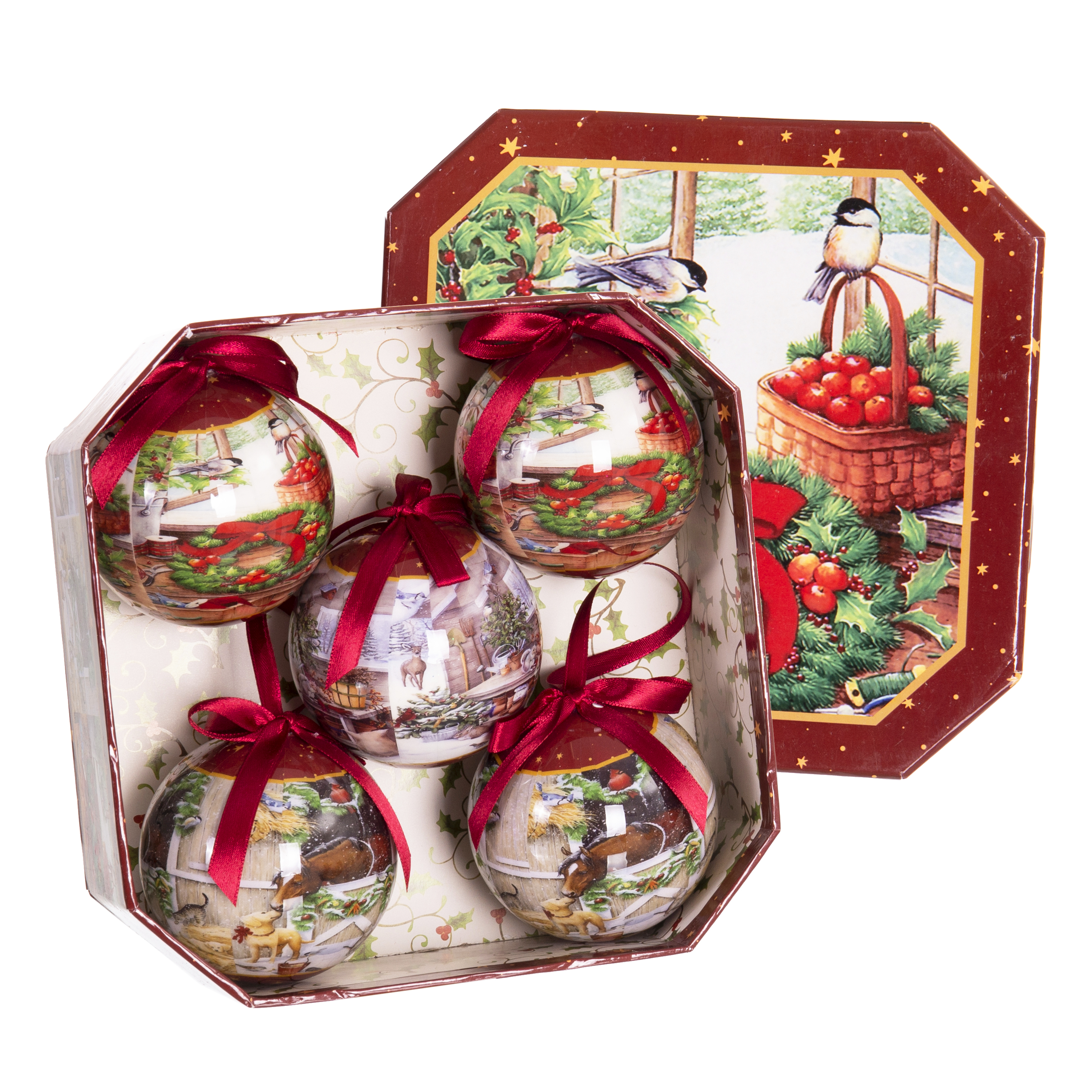 DZ-116-388 ЕЛОЧНАЯ ИГРУШКА, НАБОР 5 ШТ TO4ROOMS  - Вид №1