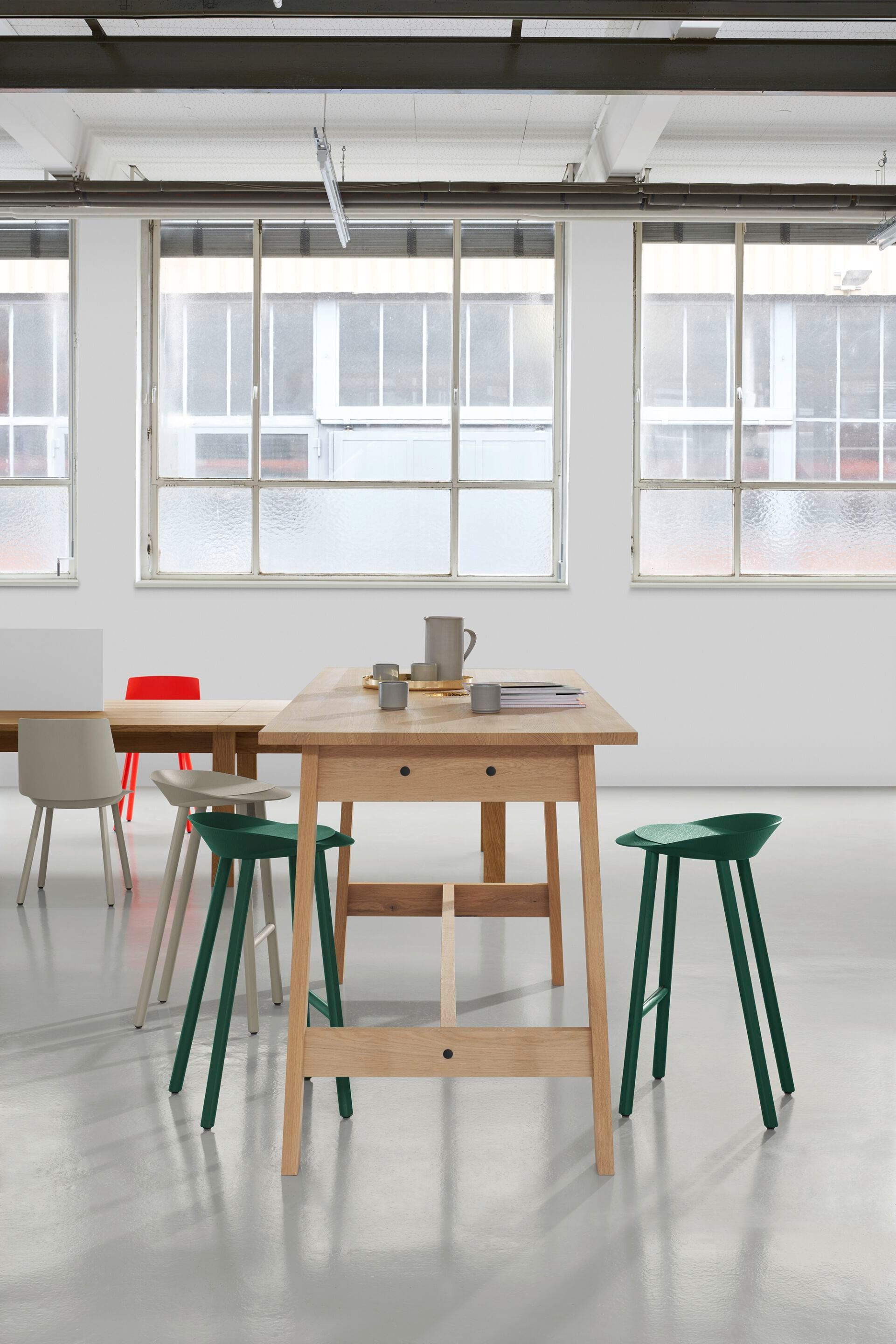 Высокий прямоугольный стол из дуба e15 Basis ARCH-00126264 - Вид №1