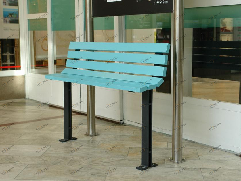 Nola Industrier Скамья из стали со спинкой Kajen sun-id-1372651