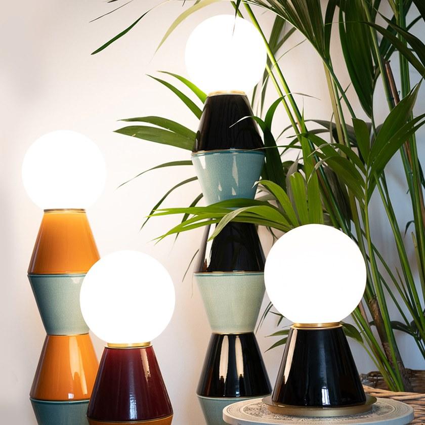 MARIONI Керамическая светодиодная настольная лампа Palm 02966m - Вид №8