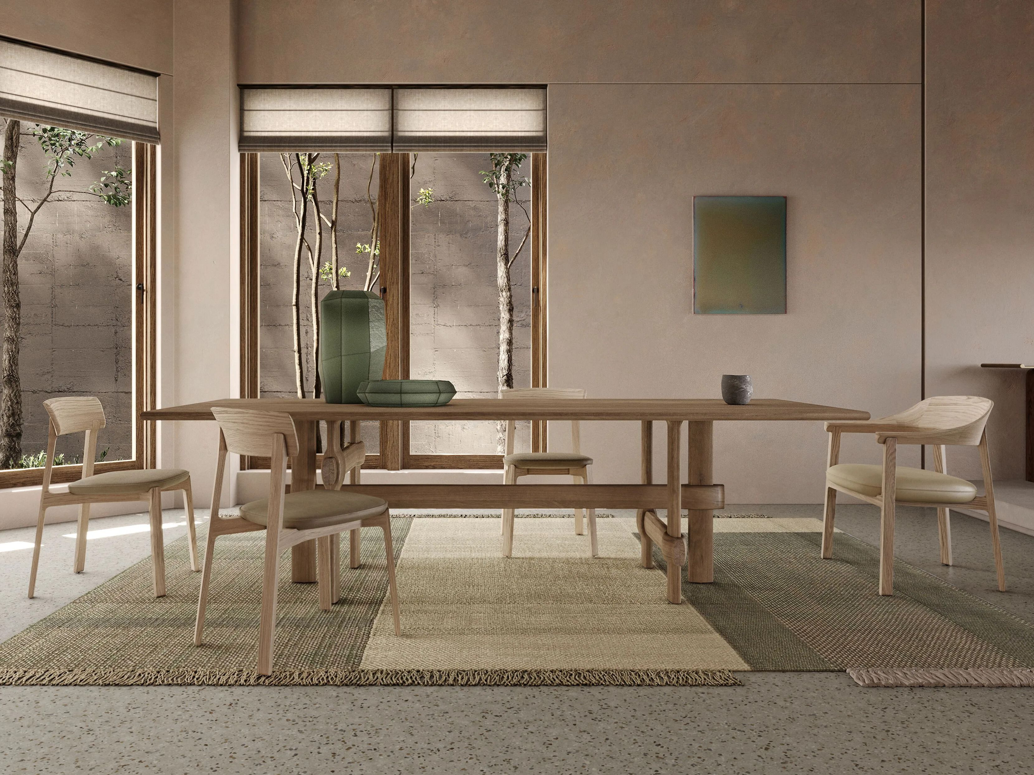 Прямоугольный дубовый стол District Eight KNOT ARCH-00055791 - Вид №1