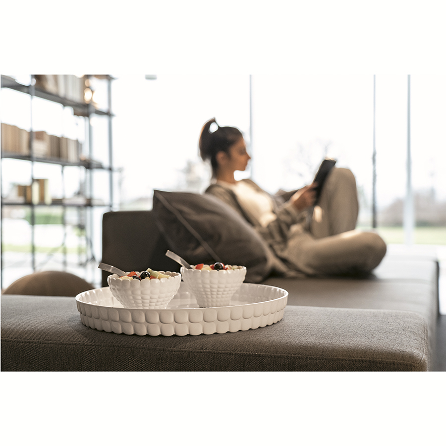 198901156 Поднос tiffany, D35,6 см, акрил, молочно-белый Guzzini  - Вид №2