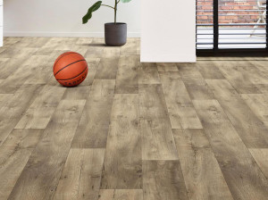 Нескользящий виниловый пол с эффектом дерева