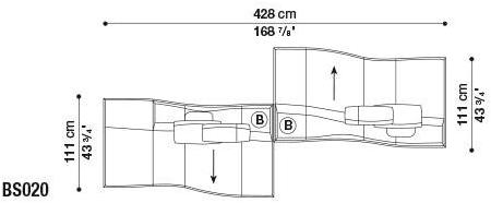 B&B Italia Модульный диван из ткани Bend sun-id-1452964 - Вид №30