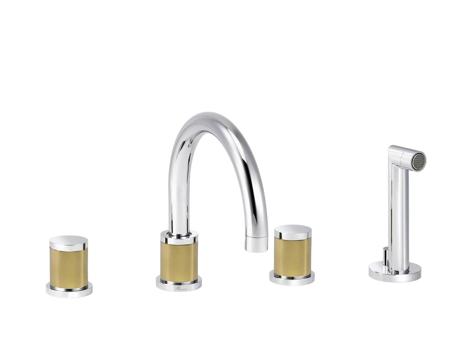 Набор для ванны с 4 отверстиями и ручным душем rvb FLAMANT DOCKS ARCH-00037839 - Вид №2