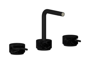Смеситель для биде на 3 отверстия с донным клапаном WE ARE IB mm393np_2 Matt Black Marmo